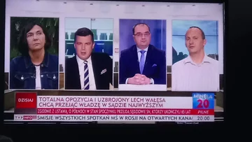 Paski informacyjne w TVP Info 