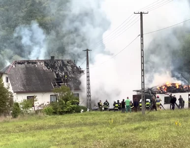 Miniatura: Wujek podpalił stodołę, ucierpiał dom....