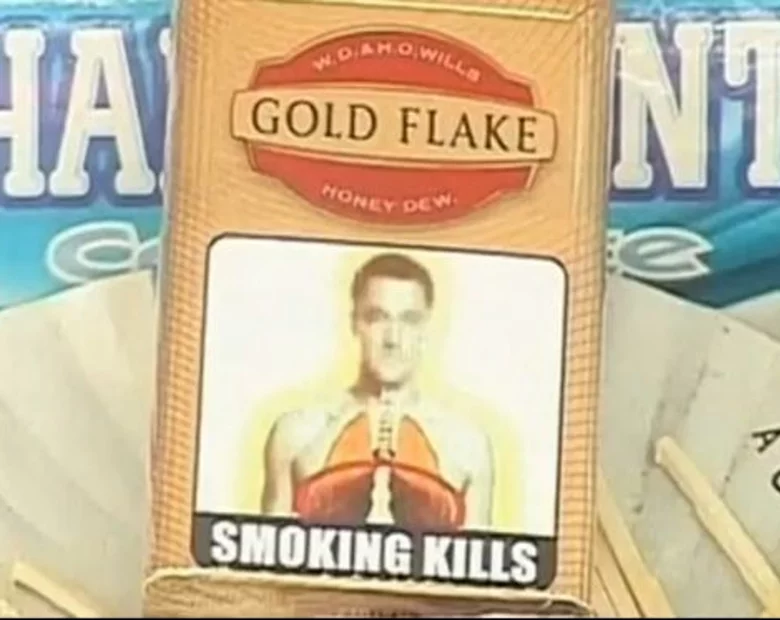 Miniatura: Znany piłkarz "reklamował" papierosy w...