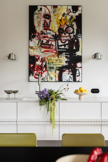 Apartament pełen sztuki, czyli designerski balans na Starym Mokotowie, projekt FUGA Architektura Wnętrz 