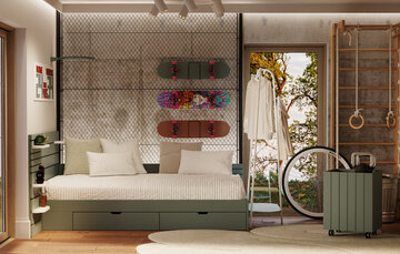 Kolekcja mebli dla młodych dorosłych Match, proj. Grynasz Studio 