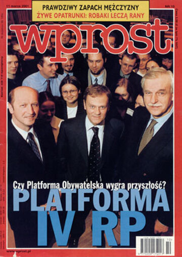 Okładka tygodnika Wprost nr 10/2001 (954)