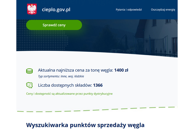 Strona cieplo.gov.pl