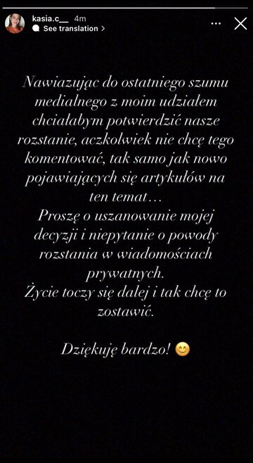 Oświadczenie Kasi z&nbsp;&bdquo;Rolnik szuka żony&rdquo;