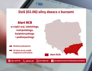 Miniatura: Ulewy i burze przejdą przez Polskę. RCB...