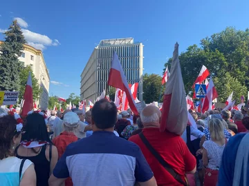 Protest w Warszawie 