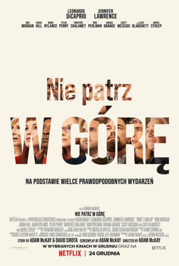Plakat filmu &bdquo;Nie patrz w&nbsp;g&oacute;rę&rdquo;