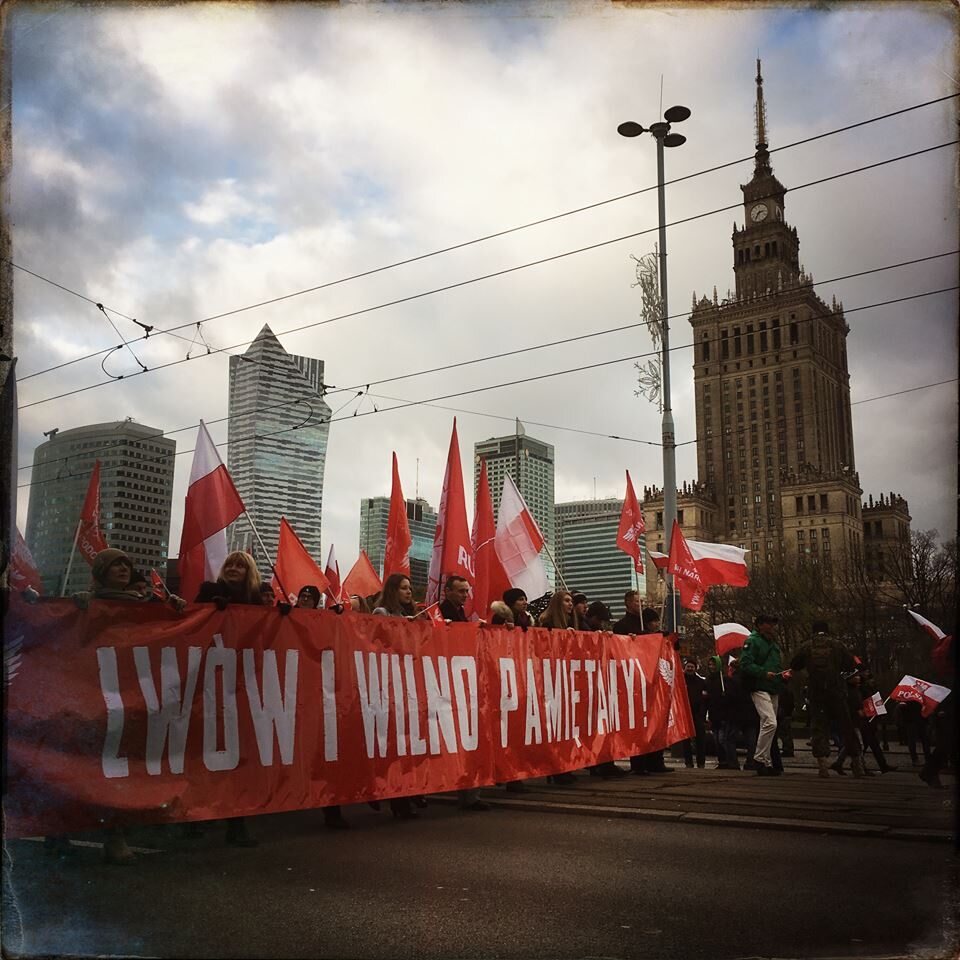 Zdjęcie z warszawskiego Marszu Niepodległości (11.11.2017 r.) 