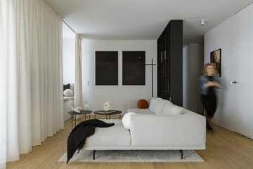 Mieszkanie z&nbsp;czarną kuchnią, Studio Ony-X