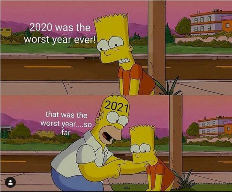 Mem z początku 2021 roku 