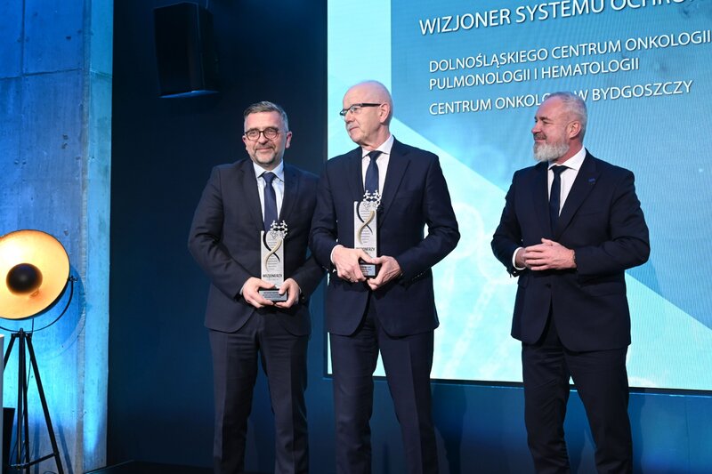 Prof. Adam Maciejczyk, prof. Janusz Kowalewski i Marek Augustyn