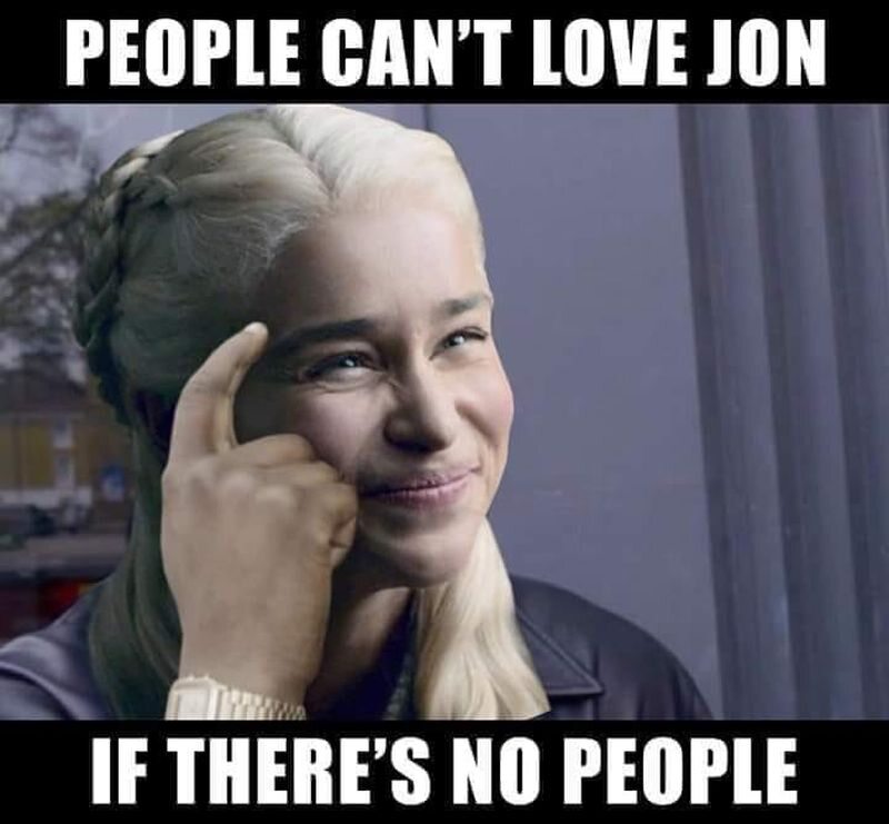 Mem komentujący przemianę Daenerys Targaryen w „Grze o tron” 