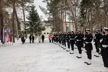 Ceremonia oficjalnego powitania prezydentów państw Grupy Wyszehradzkiej przez prezydenta Andrzeja Dudę 