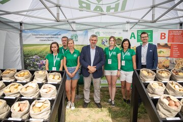 Minister rolnictwa Jan Krzysztof Ardanowski podczas XXVII Krajowych Dni Ziemniaka Potato Poland 2020 w&nbsp;Lubkowie