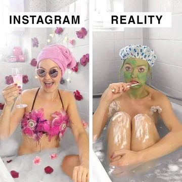 Instagram vs. rzeczywistość 