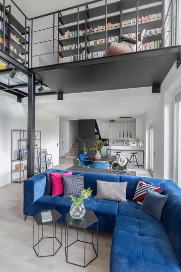 Kuchnia otwarta na salon, proj. Decoroom 