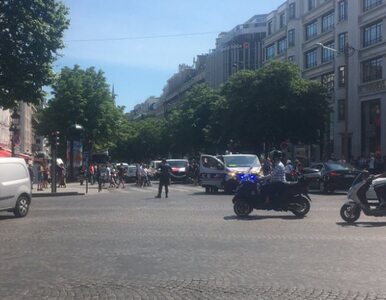 Miniatura: Paryż. Samochód uderzył w policyjną...