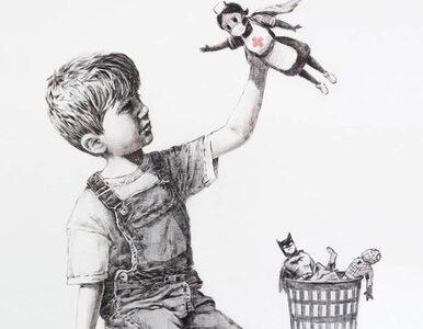 Miniatura: Rekordowa cena za obraz Banksy'ego. Dochód...