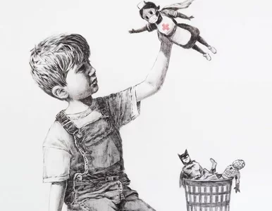 Miniatura: Rekordowa cena za obraz Banksy'ego. Dochód...
