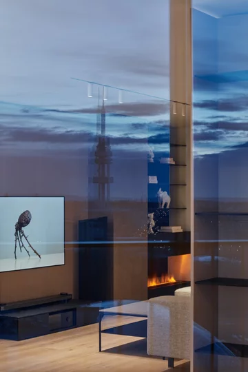 Minimalistyczny apartament z panoramicznym widokiem, projekt Barbora Léblová Linka, Barbora Léblová
