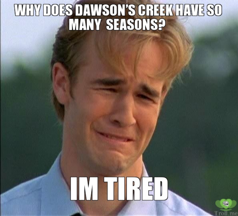 Mem z Dawsonem „Dlaczego >>Jezioro marzeń<< ma tyle sezonów? Jestem zmęczony”