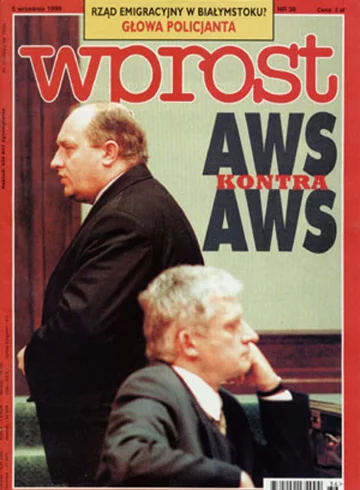 Okładka tygodnika Wprost nr 36/1999 (875)