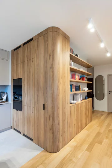 Mieszkanie dla rodziny 2+1, projekt i nadzór nad realizacją: Joanna Lemka-Wójcik, jlw studio 