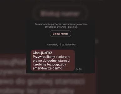 Miniatura: SMS o „pogrzebach dla emerytów za darmo”....
