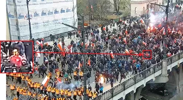 Osoba podejrzewana o zniszczenie mienia poprzez wywołanie pożaru w mieszkaniu na skutek rzuconej racy 