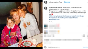 Katarzyna Żak, Cezary Żak Katarzyna Żak, Cezary Żak z córkami