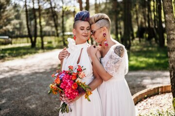 Mariola i&nbsp;Marta po&nbsp;ceremonii