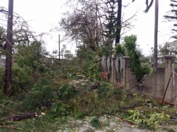 Zniszczenia po cyklonie Gita 