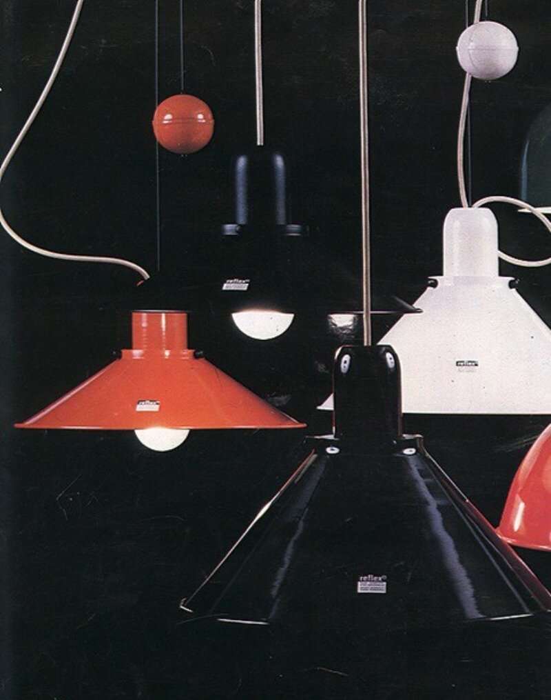 Oryginalne lampy Reflex, zdjęcie ok. 1983