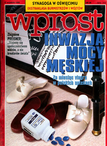 Okładka tygodnika Wprost nr 39/1998 (826)