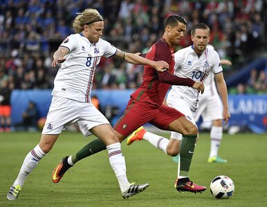 Miniatura: Portugalia - Islandia. Ronaldo kręci głową...