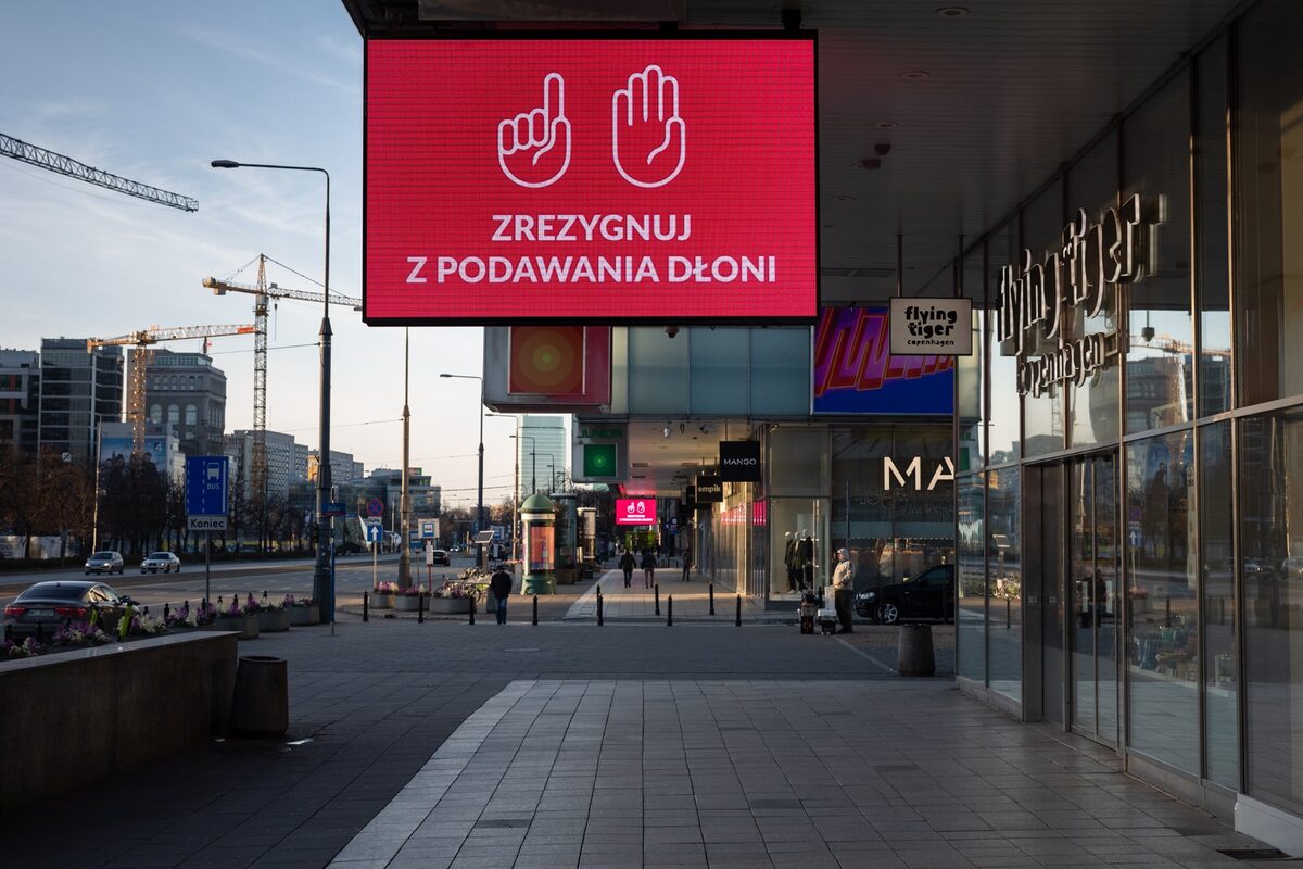 Warszawa w czasie epidemii koronawirusa 