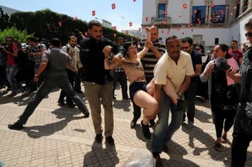 Protest Femen w Tunezji (fot. Femen/Facebook)