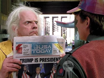 "Trump is president" 