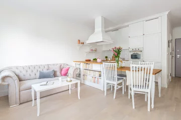 Kuchnia otwarta na salon, proj. Decoroom 