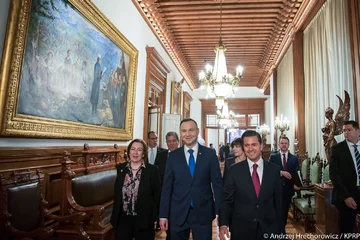 Andrzej Duda i Enrique Peña Nieto 