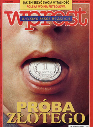 Okładka tygodnika Wprost nr 20/2000 (911)