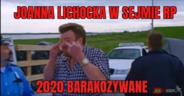 Mem po geście posłanki Lichockiej 