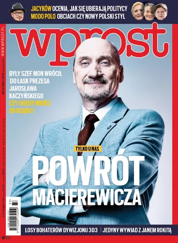 Okładka tygodnika Wprost nr 33/2018 (1848)