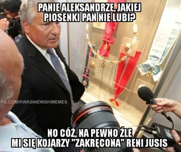 Mem z Aleksandrem Kwaśniewskim 