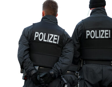 Miniatura: Niemiecka policja przy granicy z Polską...