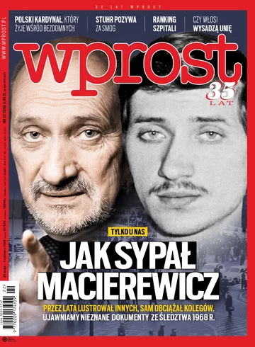 Okładka tygodnika Wprost nr 22/2018 (1837)