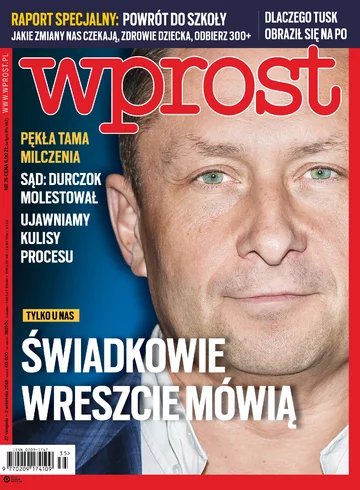 Okładka tygodnika Wprost nr 35/2018 (1850)