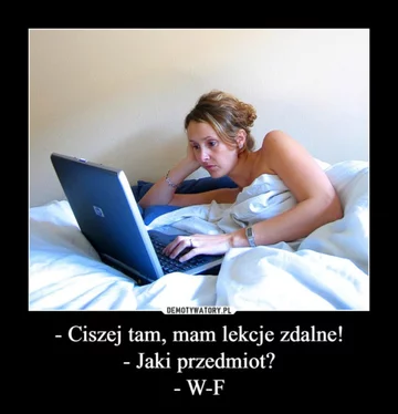 Mem o nauce zdalnej 