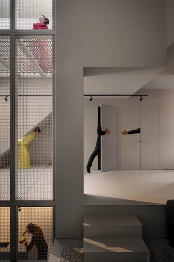 Teatralny dom pary aktorów, projekt Jean Verville v2com, 1010-13