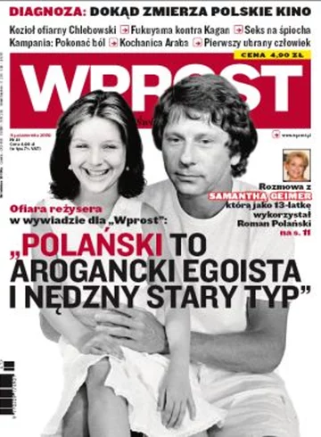 Okładka tygodnika Wprost nr 41/2009 (1394)